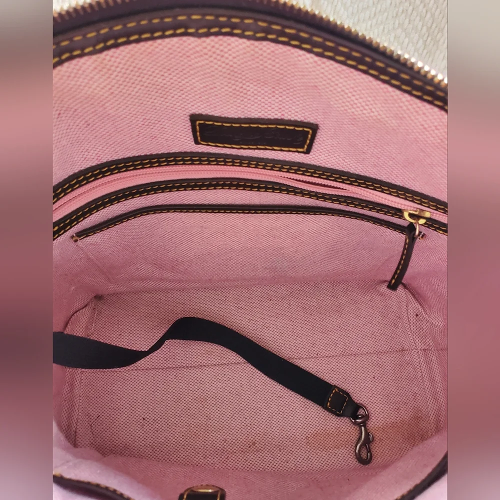 Dooney & Bourke croc embossed Dillen satchel - Picture 9 of 11